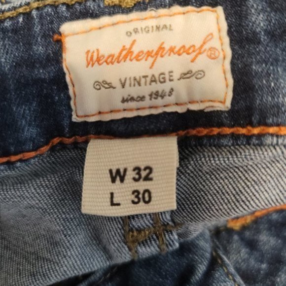 WeatherProof Women's Denim Blue Slim Fit Straight Leg Jeans Size W32/L30 - Picture 3 of 4